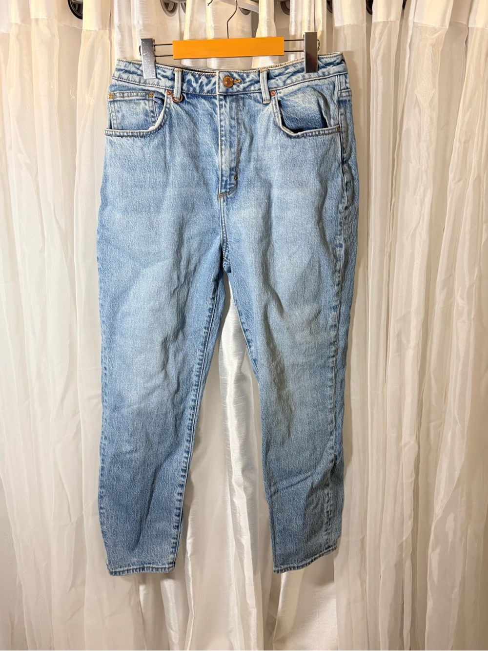Neuw Light Blue High-Rise Straight Jeans